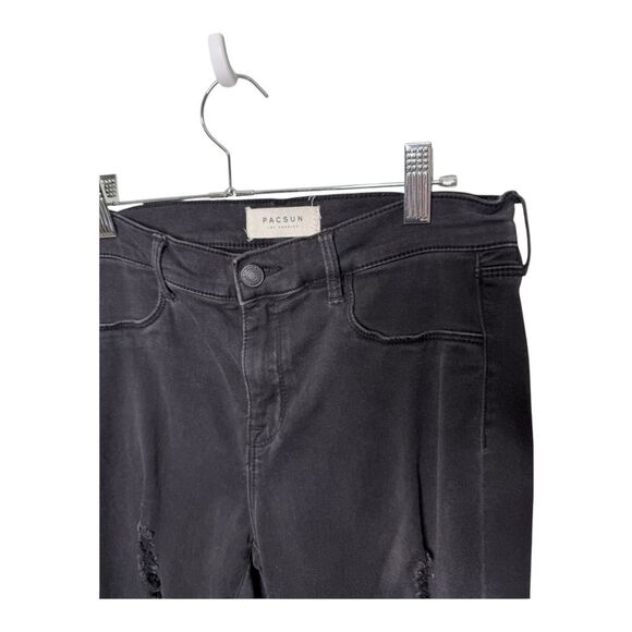Pacsun ripped leggings black size 28 - Picture 4 of 7